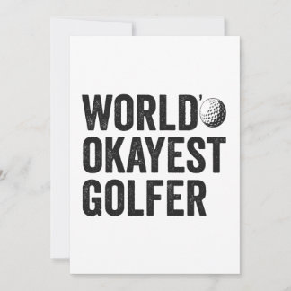 Weltklasse Golfer Funny Golfing Sport Lover Einladung