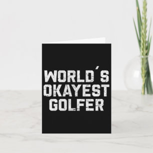 Weltklasse-Golfer-Funny-Golfspielen Golf Joke Vate Karte