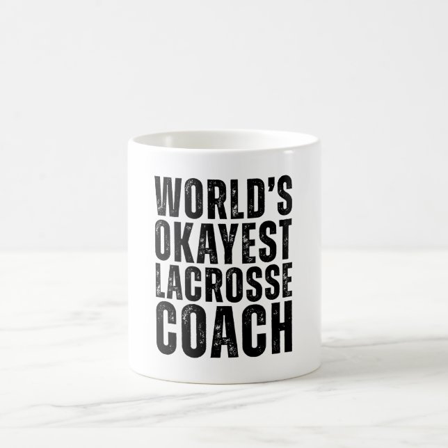 Weltklasse Lacrosse Coach Funny Kaffeetasse (Mittel)