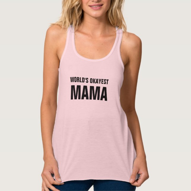 Weltklasse-Mama-Tank Top - Racerback-T-Shirt! (Vorderseite)