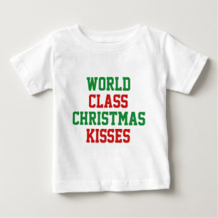 Weltklasse Weihnachtskisses Baby T-shirt