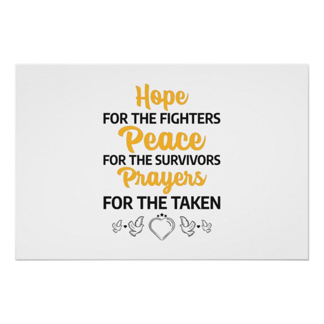 Weltkrebstag Poster (Vorderseite)