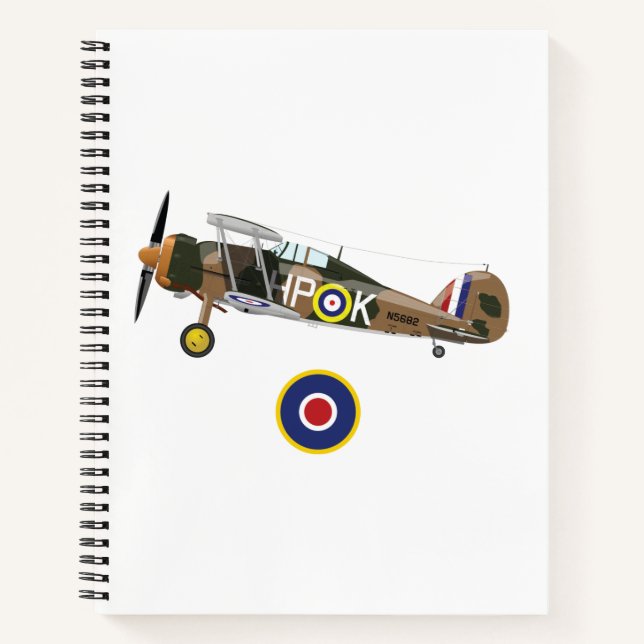 Weltkrieg 2 Britische Flugzeuge Notizbuch (Vorderseite)