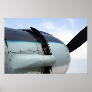 Weltkrieg-Bomber-Motor Poster