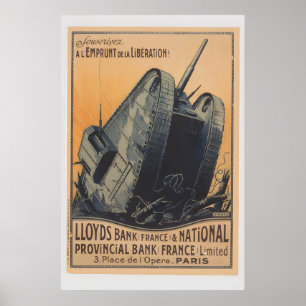 Weltkrieg I918 Französischer Panzer Poster - Lloyd