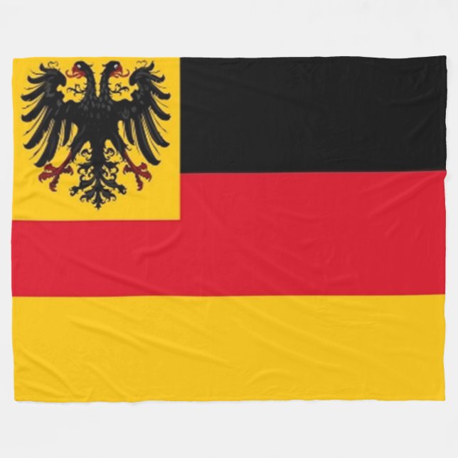 WELTKRIEG I DEUTSCHE FLAG FLEECEDECKE (Vorderseite (Horizontal))