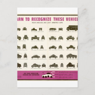 Weltkrieg_II_gepanzert_Propaganda-Poster Postkarte