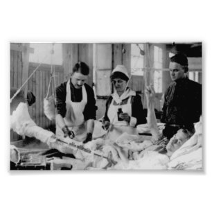 Weltkrieg-Krankenschwester-Feldlazarett Fotodruck