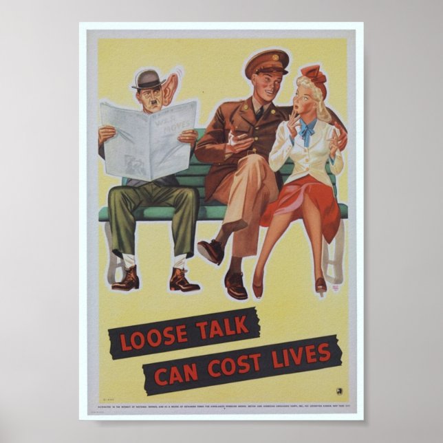 Weltkrieg-Propagandaposter / Kriegsbestrebungen Poster (Vorne)