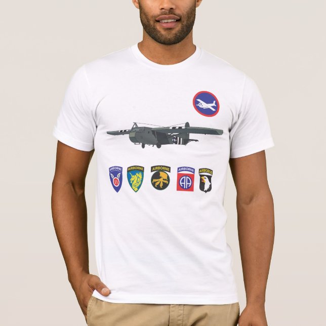 Weltkrieg-Segelflugzeug-Truppe-T - Shirts (Vorderseite)
