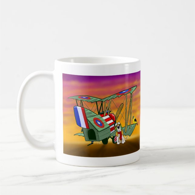 Weltkriegfliegenas-Tasse Kaffeetasse (Links)