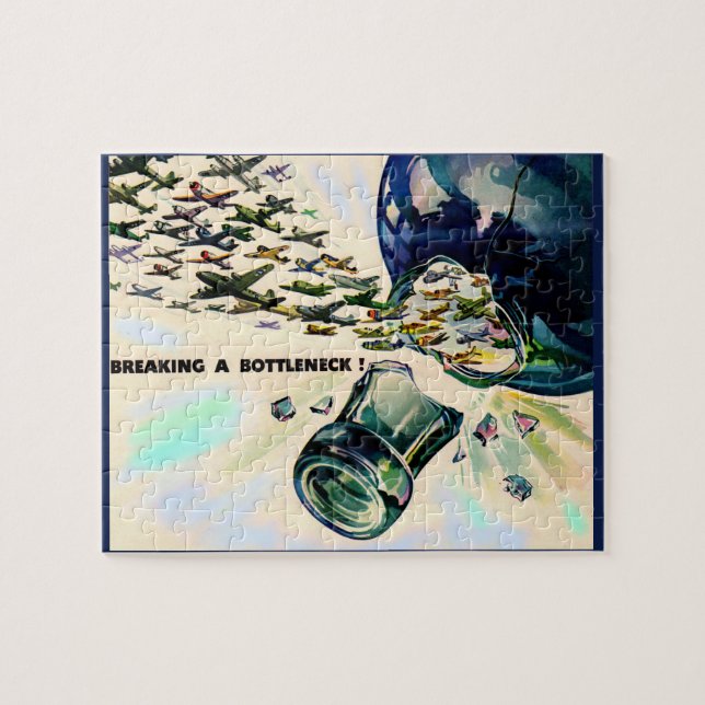 Weltkriegmilitärluftfahrt, die Engpass bricht (Horizontal)