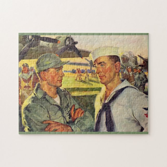 Weltkriegsoldat trifft Seemann (Horizontal)