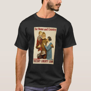 Weltkriegszeit Klassischer Patrioter Soldat Huggin T-Shirt