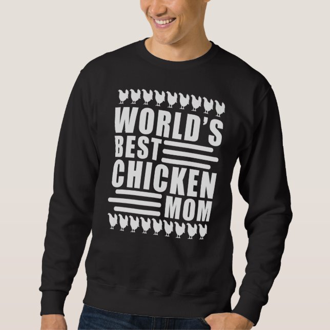 Weltlandschaft Beste HühnerMama Sweatshirt (Vorderseite)