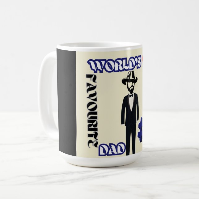 Weltläufiger Vater #1 Kaffeetasse (Vorderseite Links)