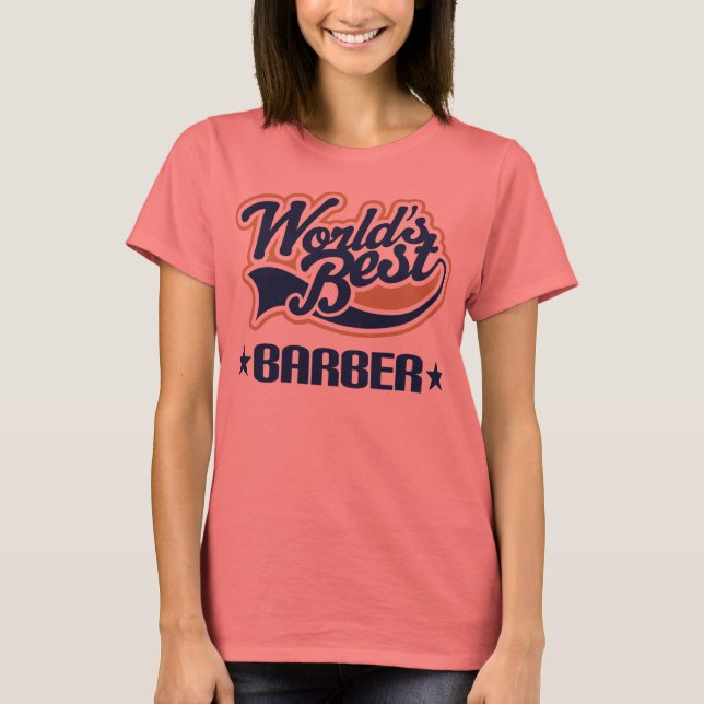 Weltlds Best Barber T-Shirt (Vorderseite)