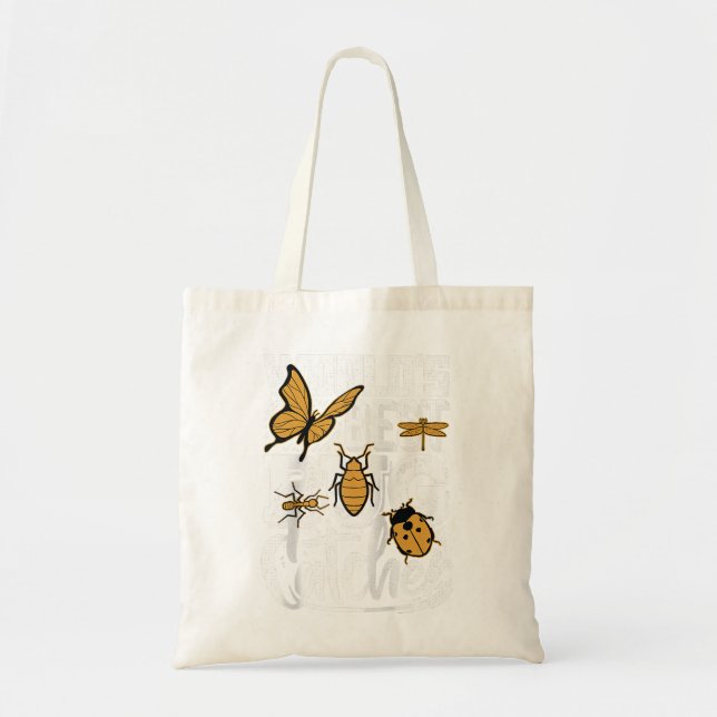 Weltlds Best Bug Catcher Insects Entomology Raglan Tragetasche (Vorne)