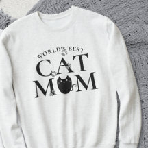 Weltlds Best Cat Mama Paw Prints Niedlich Sweatshi