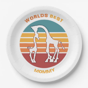 Weltlds Best Mommy, Giraffen Pappteller