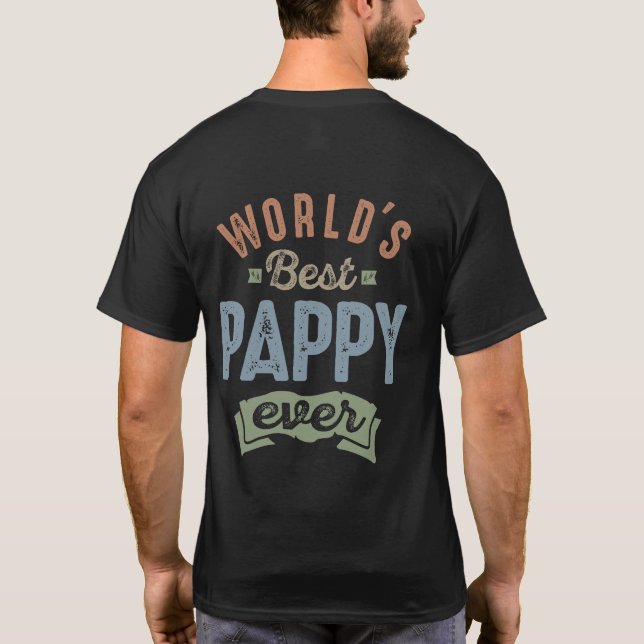 Weltlds Best Pappy T-Shirt (Rückseite)