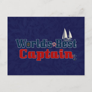 Weltlds bestes Captain Postkarte