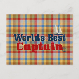 Weltlds bestes Captain Postkarte