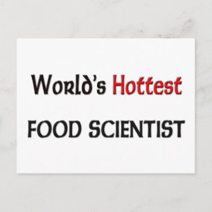 Weltlds Hottest Food Scientist Postkarte