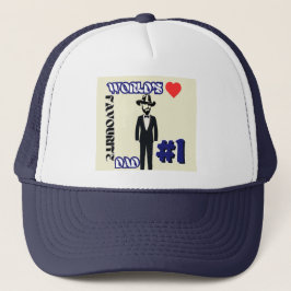 Weltleitmütze Vater #1 Navy Trucker Hat Truckerkappe