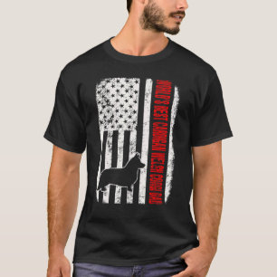 Weltleitster Cardigan Welsh Corgi Vater American F T-Shirt