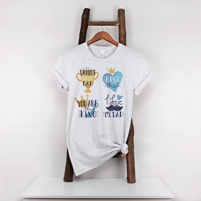 Weltleitster Vater I Liebe You Foto T-Shirt (Von Creator hochgeladen)