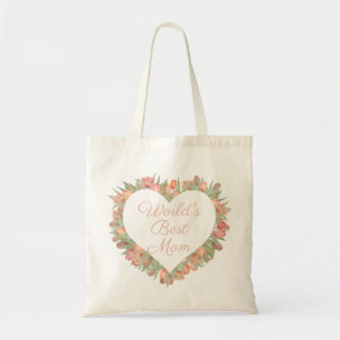 Weltleitungen Best Mama Heart Frame Spring Blumen Tragetasche