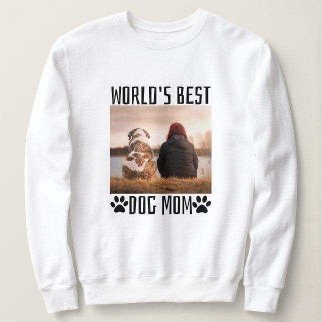 Weltleitungen Beste Hunde-Mama Sweatshirt (Design vorne)