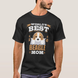 Weltleitungen Bester Beagle Mama Hundebesitzer T-Shirt