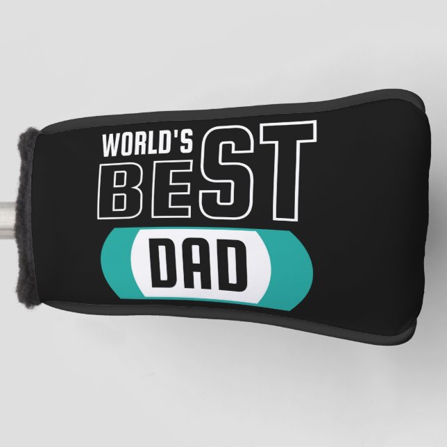 Weltleitungen Bester Vater Golf Head Cover Headcover (Vorderseite)