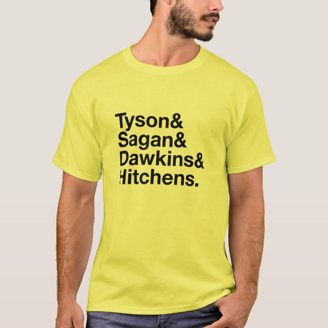 Weltliche Helder gelb und schwarzer T - Shirt (Vorderseite)
