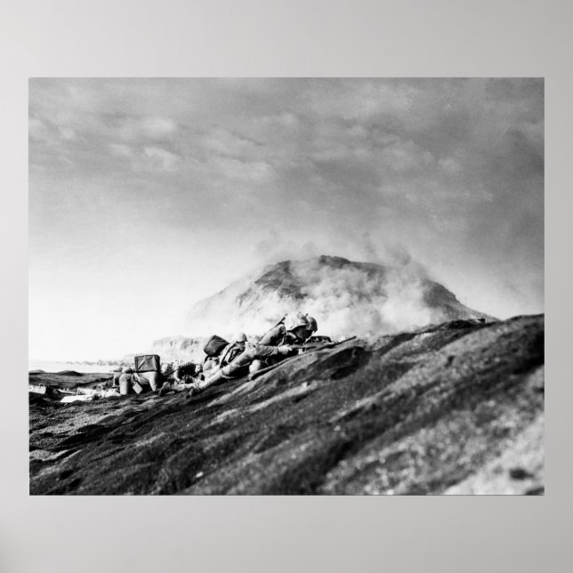 Weltmarines auf Iwo Jima Beachhead Poster (Vorne)