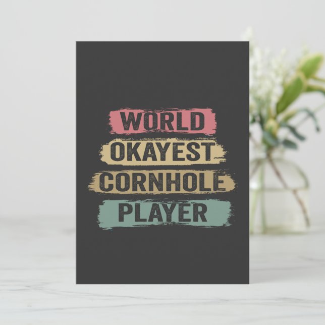 Weltmarketplayer Vintage Retro Einladung (Stehend Vorderseite)