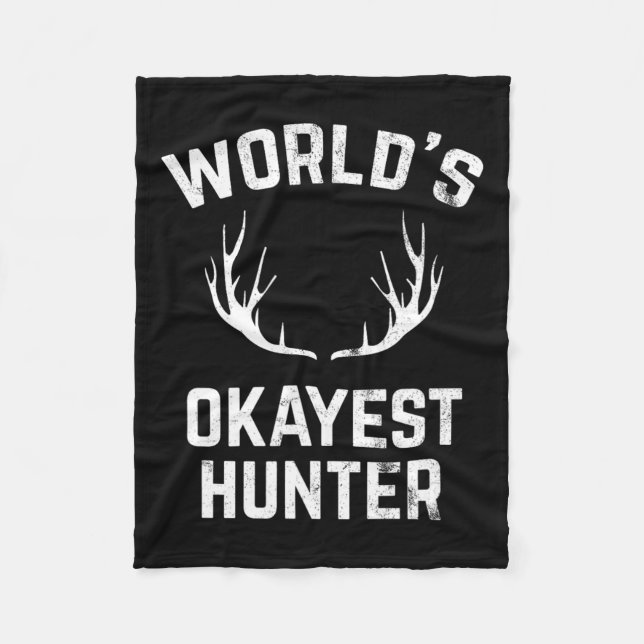 Weltmarkt-Hunter-Funny-Jagd Fleecedecke (Vorderseite)