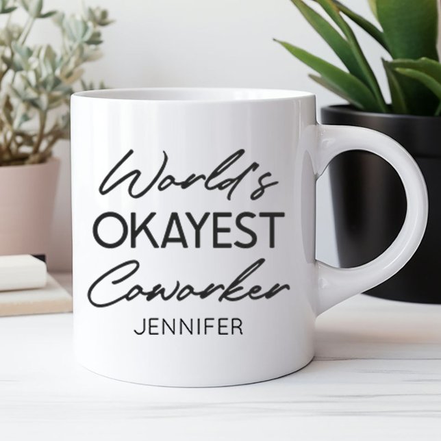 Weltmarkt-Spaß-Individuelle Name für den besten Co Kaffeetasse (Von Creator hochgeladen)