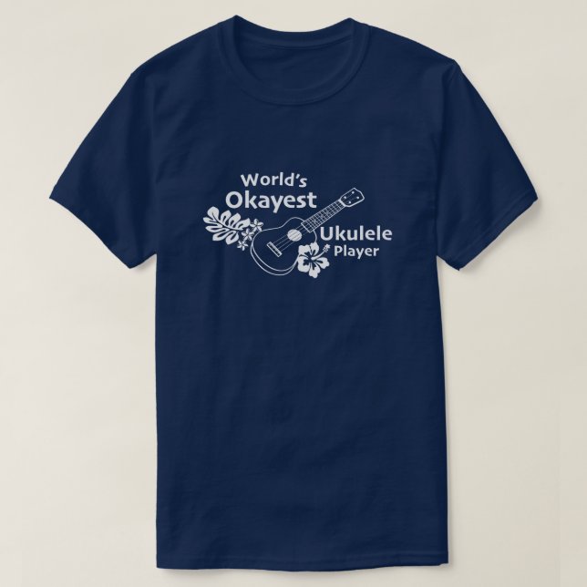 Weltmarkt-Ukulele-Spieler T-Shirt (Design vorne)