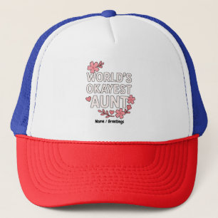 Weltmarkts-Tante Funny Mother-Day-Geschenk Truckerkappe