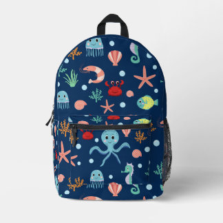 Weltmeer Bedruckter Rucksack