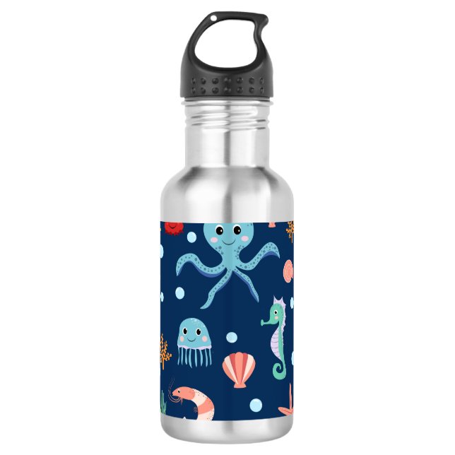 Weltmeer Edelstahlflasche (Vorderseite)