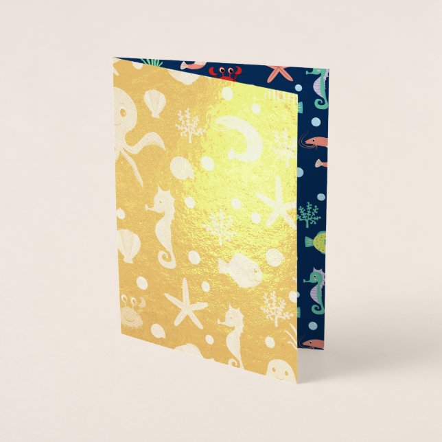 Weltmeer Folienkarte (Vorderseite)