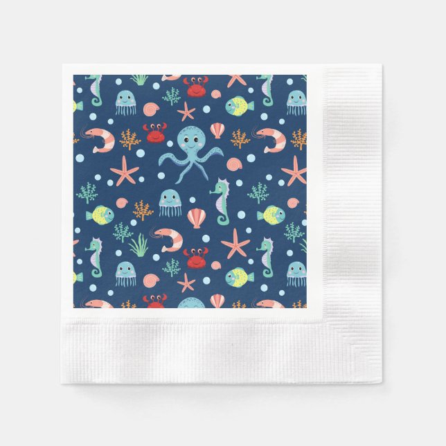 Weltmeer Serviette (Vorderseite)