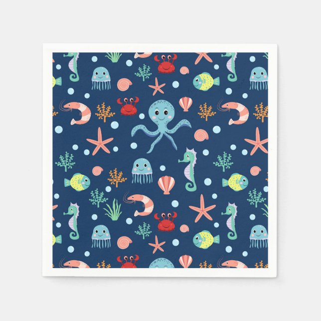 Weltmeer Serviette (Vorderseite)