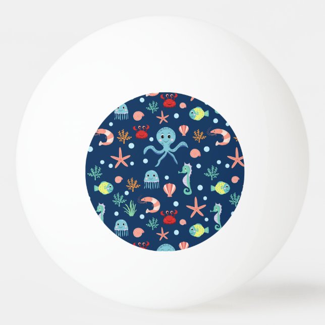 Weltmeer Tischtennisball (Vorderseite)