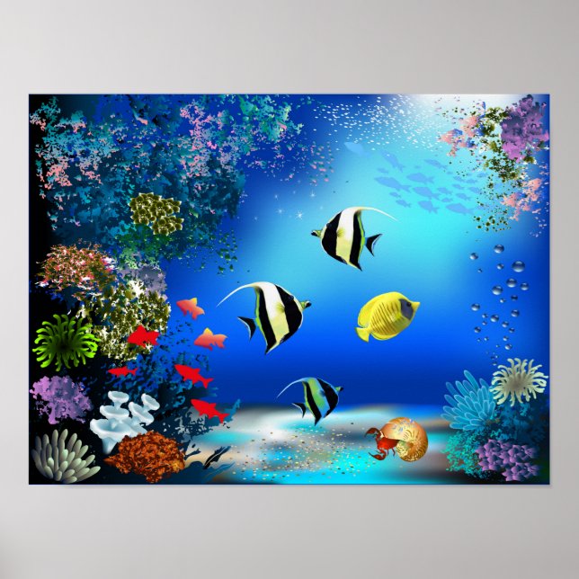 Weltmeerposter Poster (Vorne)