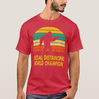 Weltmeister der sozialen Distanz Funny Sasquatch B T-Shirt